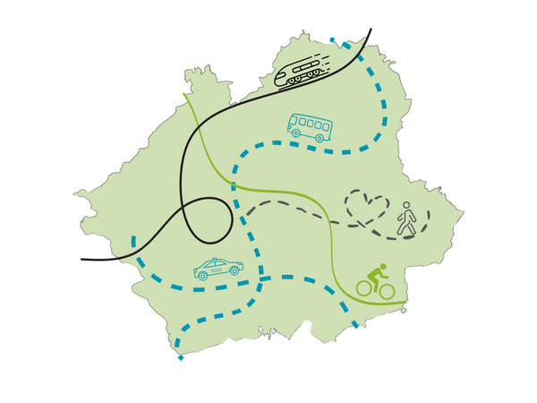 Karte des Landkreises Wunsiedel i. Fichtelgebirge